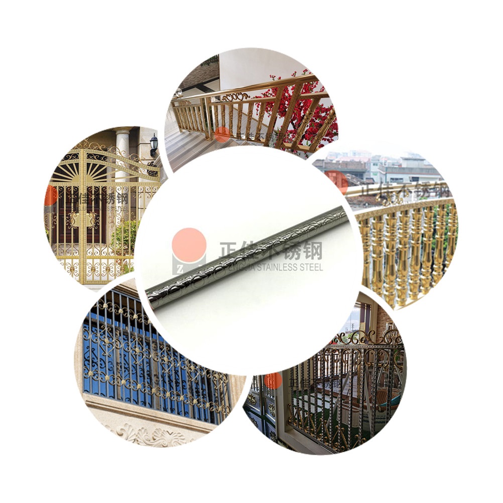 33e09f58eacd56cc3e5f6a7b09bee93c 鸿运国际斑纹不锈钢管装建栏杆成效图