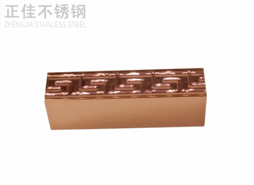 aaf3abd5889407fcd0478330c3bc09f9 304不锈钢方管玫瑰金斑纹